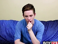 Sweet twink guy Nico Michaelson gets gung-ho and wanks it